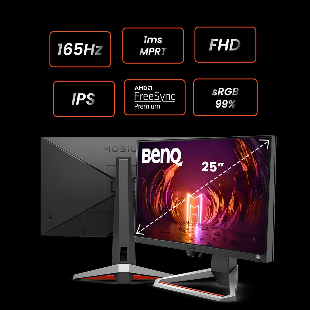 BENQ MOBIUZ - EX2510S 24.5 Inch(62.23cm) 1920 x 1080 Pixels 1080p Full HD  IPS Gaming Monitor - Rigs Of India