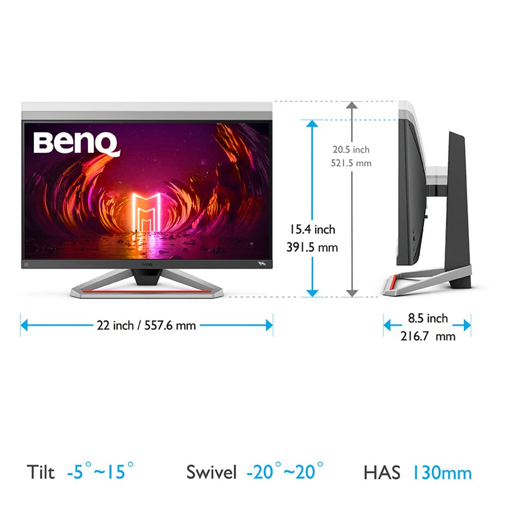 BENQ MOBIUZ - EX2510S 24.5 Inch(62.23cm) 1920 x 1080 Pixels 1080p Full HD  IPS Gaming Monitor - Rigs Of India